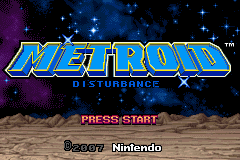 Metroid Disturbance (v3.5) Title Screen